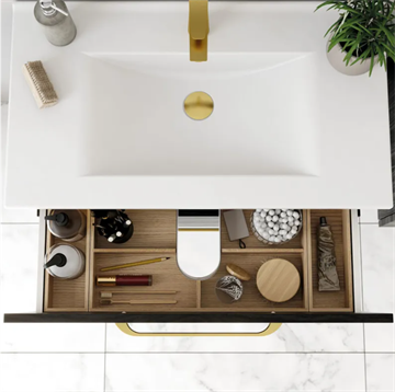 Dansani Mido+ Skuffeindretningsbakke til øverste skuffe til 60cm skab, Eg